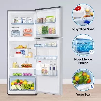SAMSUNG 322 L Frost Free Double Door 2 Star Convertible Refrigerator with Digi-Touch Cool,Digital Inverter (Elegant Inox, RT37C4512S8/HL) SAMSUNG 322 L Frost Free Double Door 2 Star Convertible Refrigerator with Digi-Touch Cool,Digital Inverter (Elegant Inox, RT37C4512S8/HL)